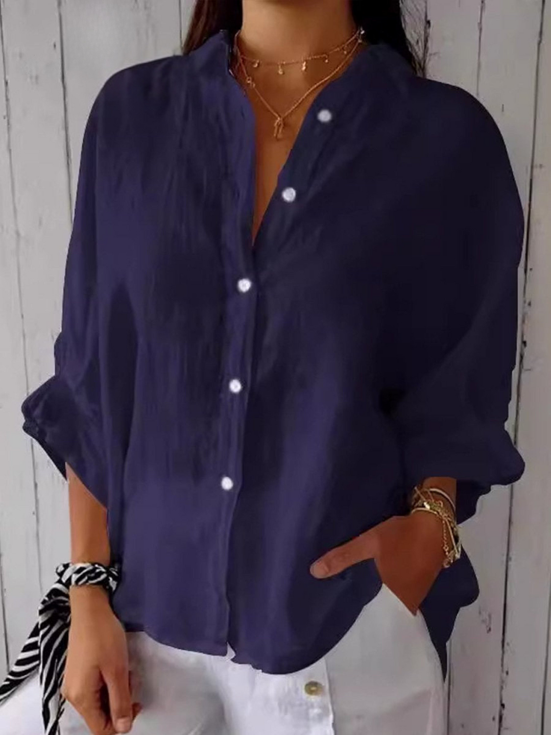 Women's Casual Tie-back Shirt