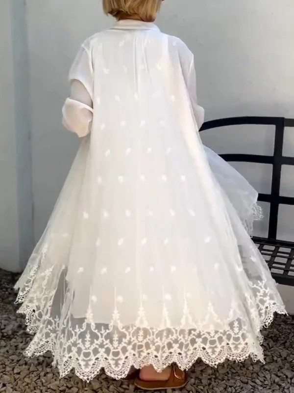 Women's Lace Dress Suit(Dress and Cardigan)