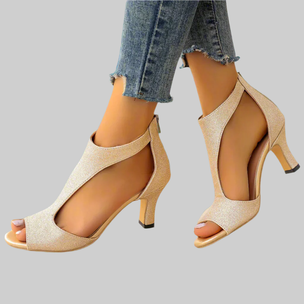 Pamela™ | Elegant and Comfortable Heeled Sandals