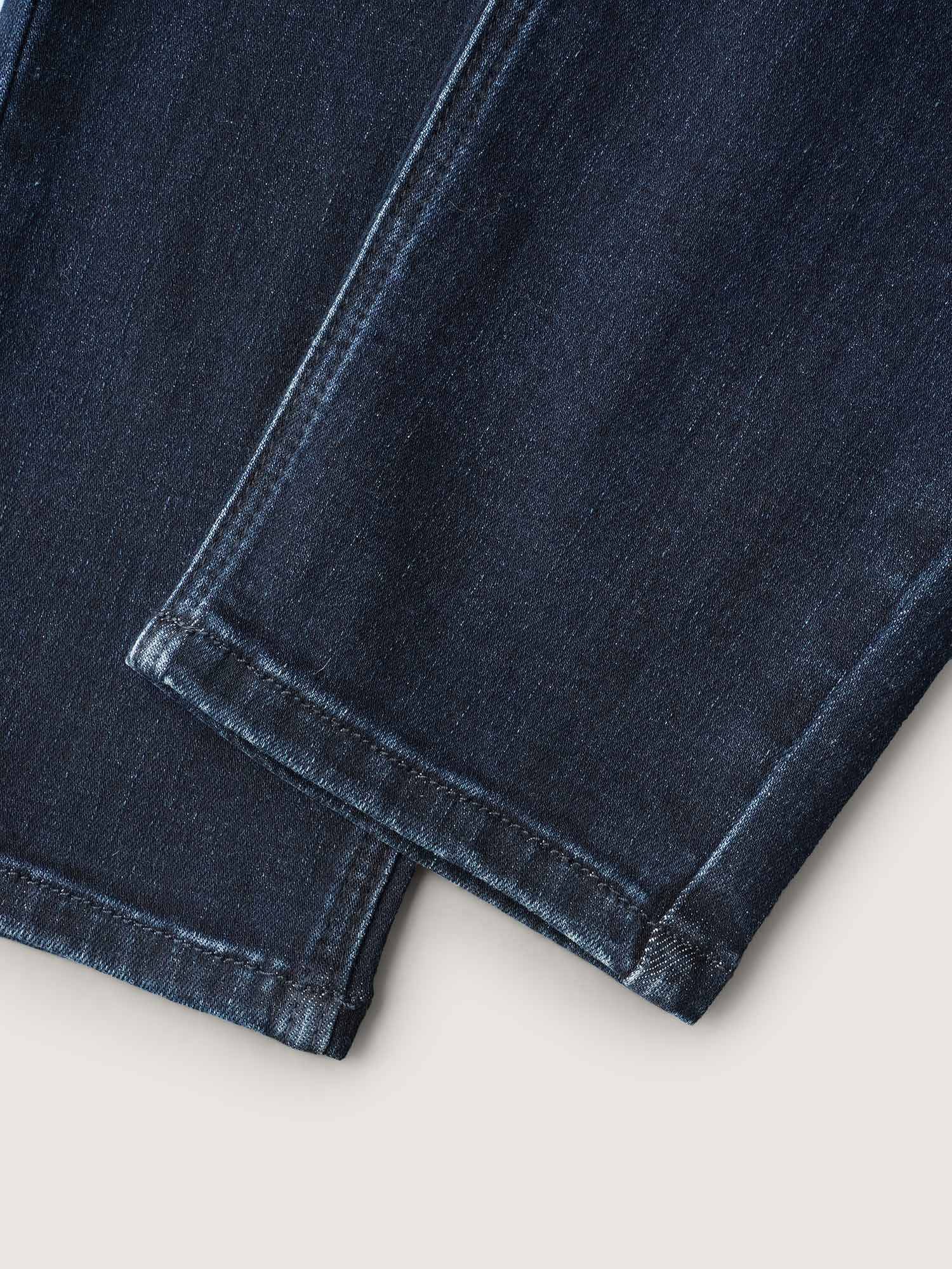 Stretchy Whiskered Waist Skinny Knit Jeans