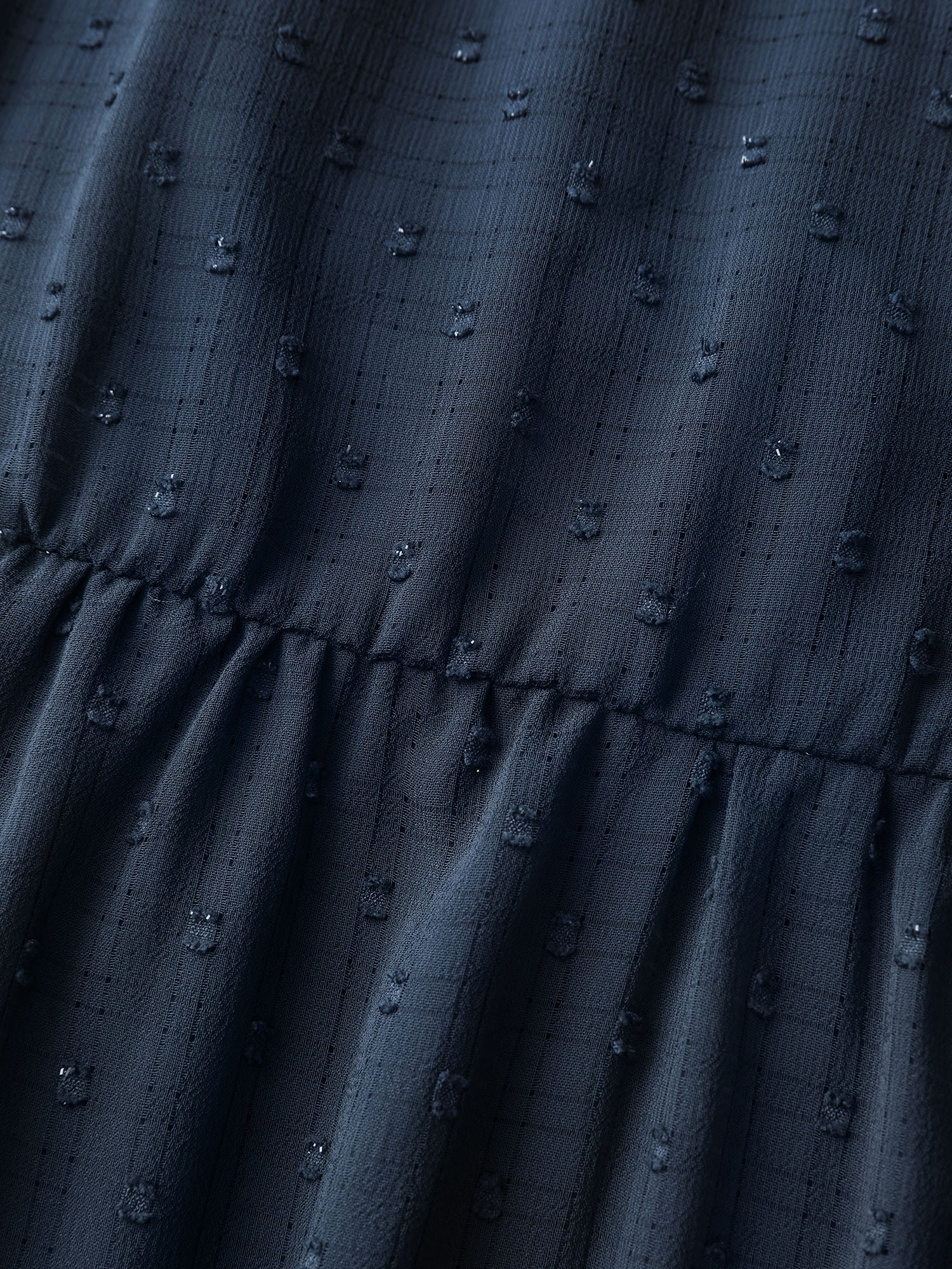 Textured Ruffled Sleeve Sheer Maxi Dress