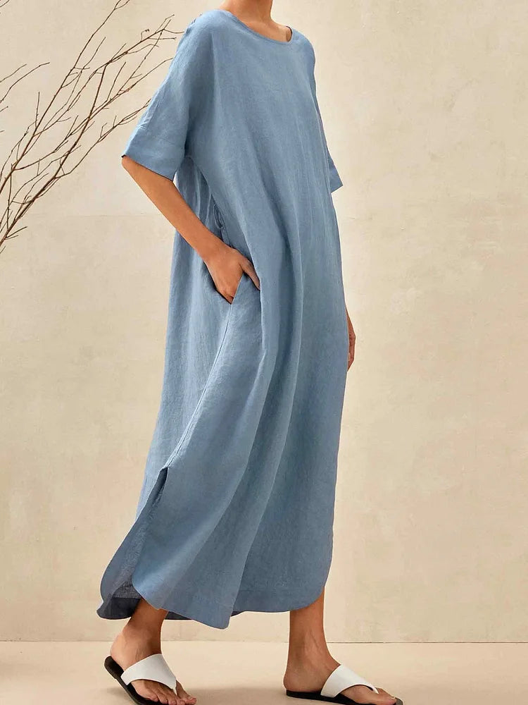 Women‘s Linen A-Line Dress