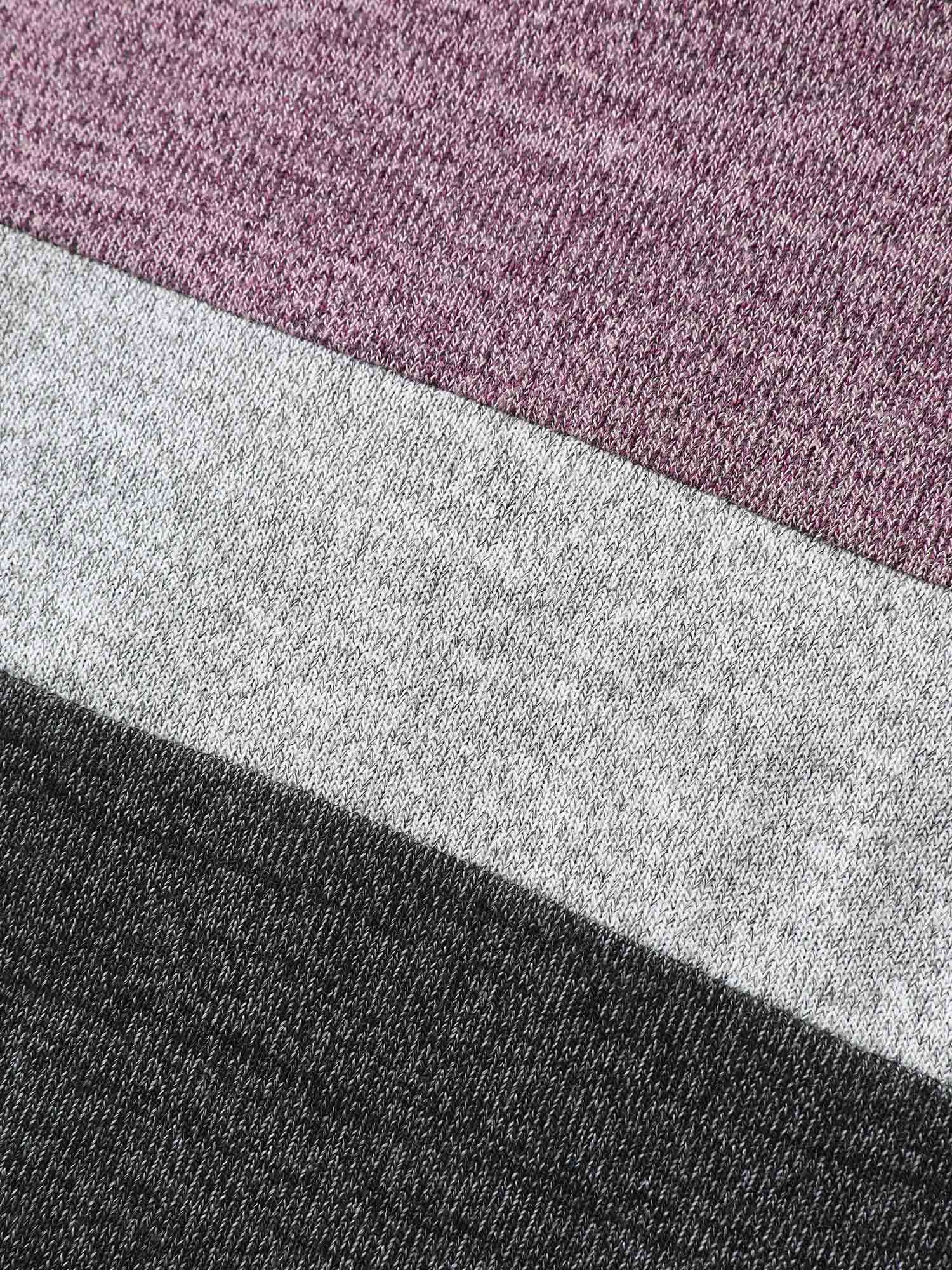 Heather Colorblock Contrast Crew Neck T-shirt