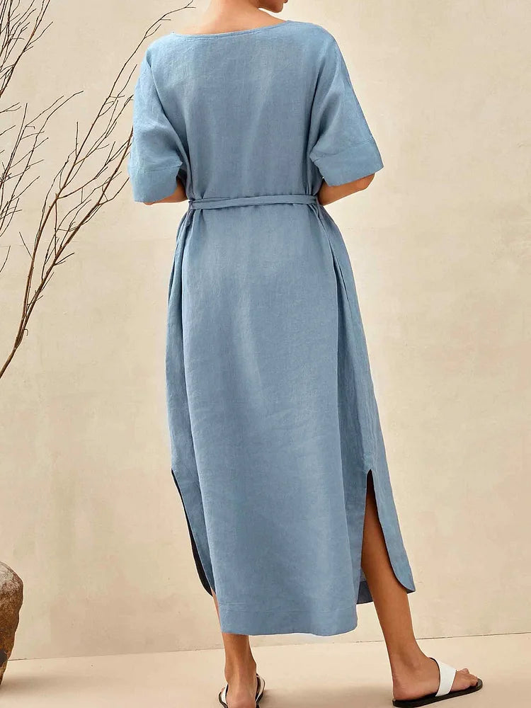 Women‘s Linen A-Line Dress