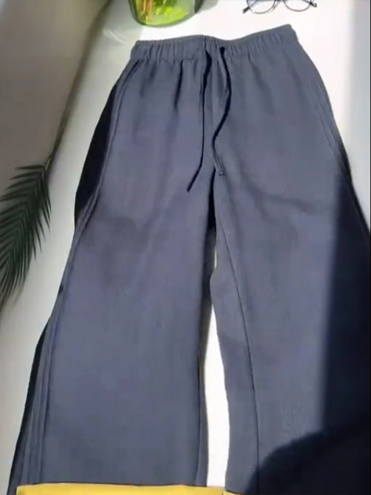 Women'sTencel and Linen Wide-leg Casual Pants
