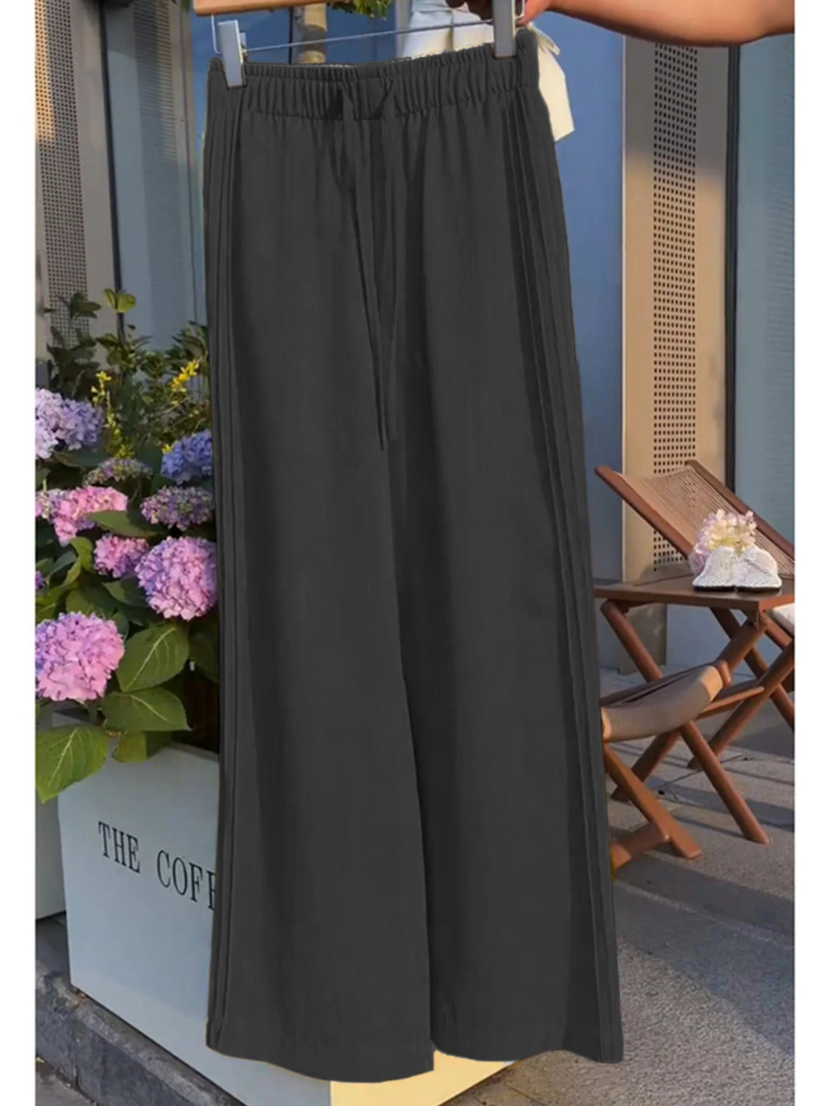 Women'sTencel and Linen Wide-leg Casual Pants