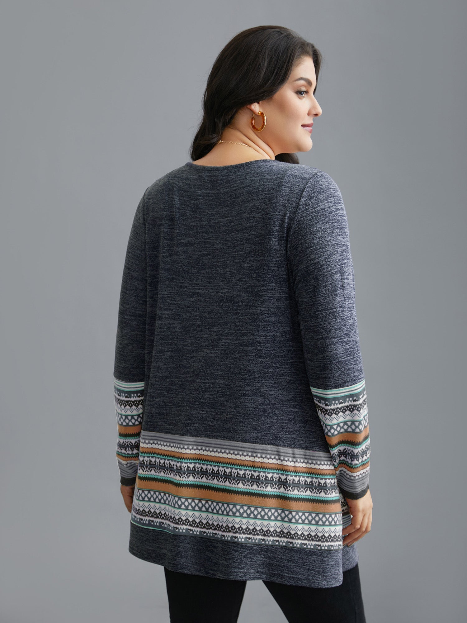 Tunic Boho Print Pocket T-shirt