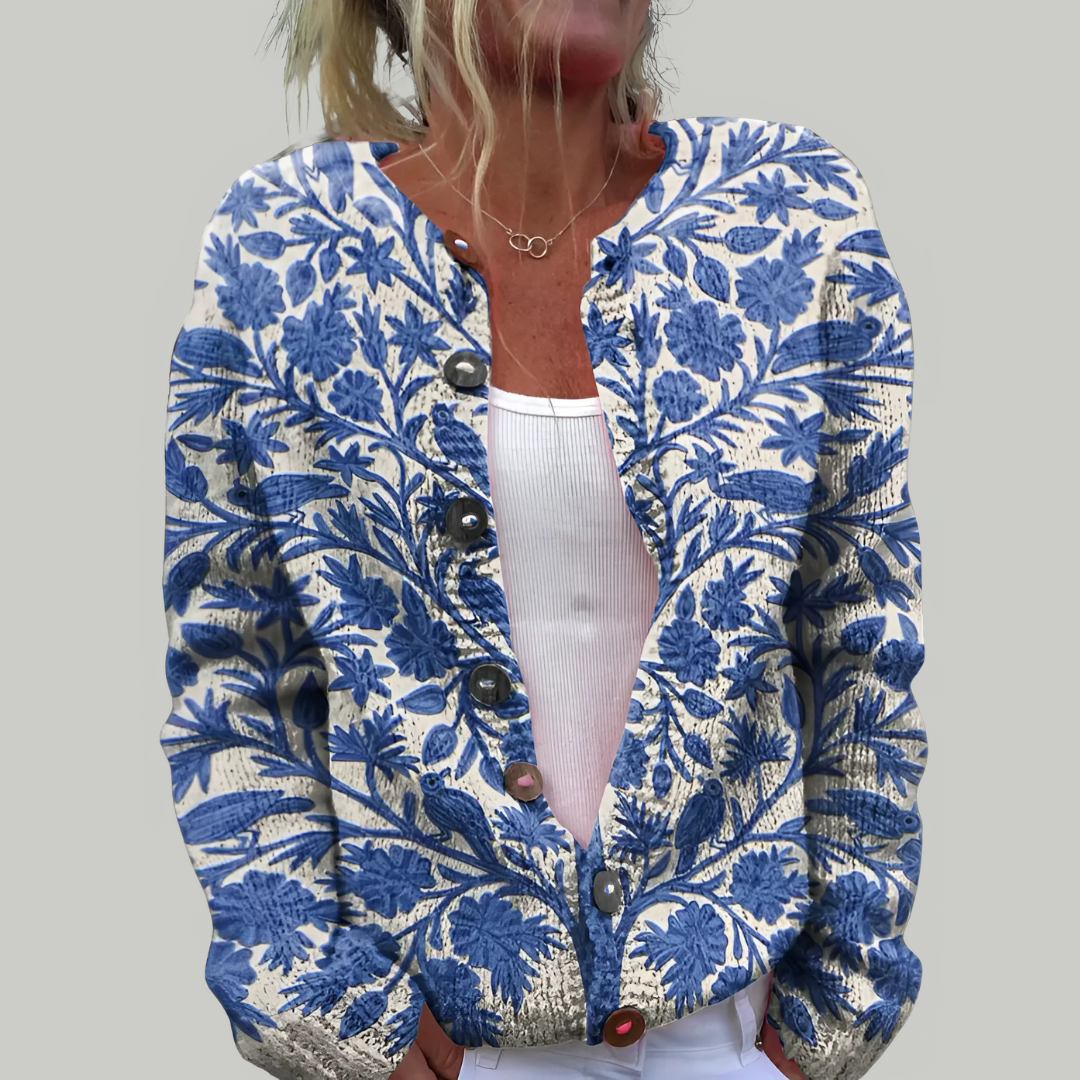 Silvana | Cardigan with floral print