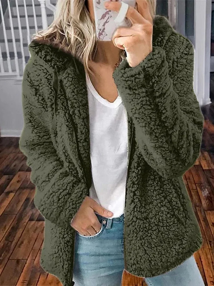 Hooded Woolen Coat