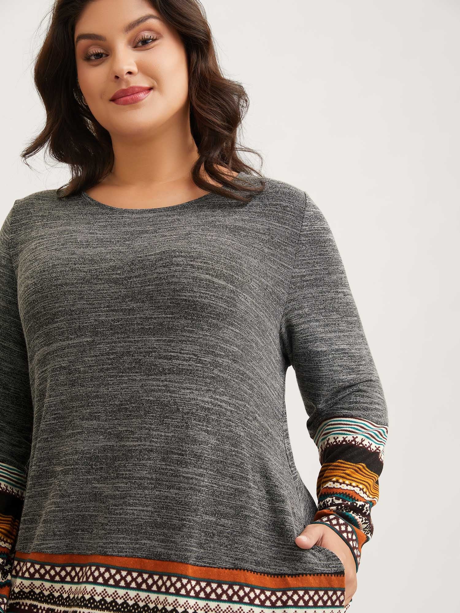 Tunic Boho Print Pocket T-shirt