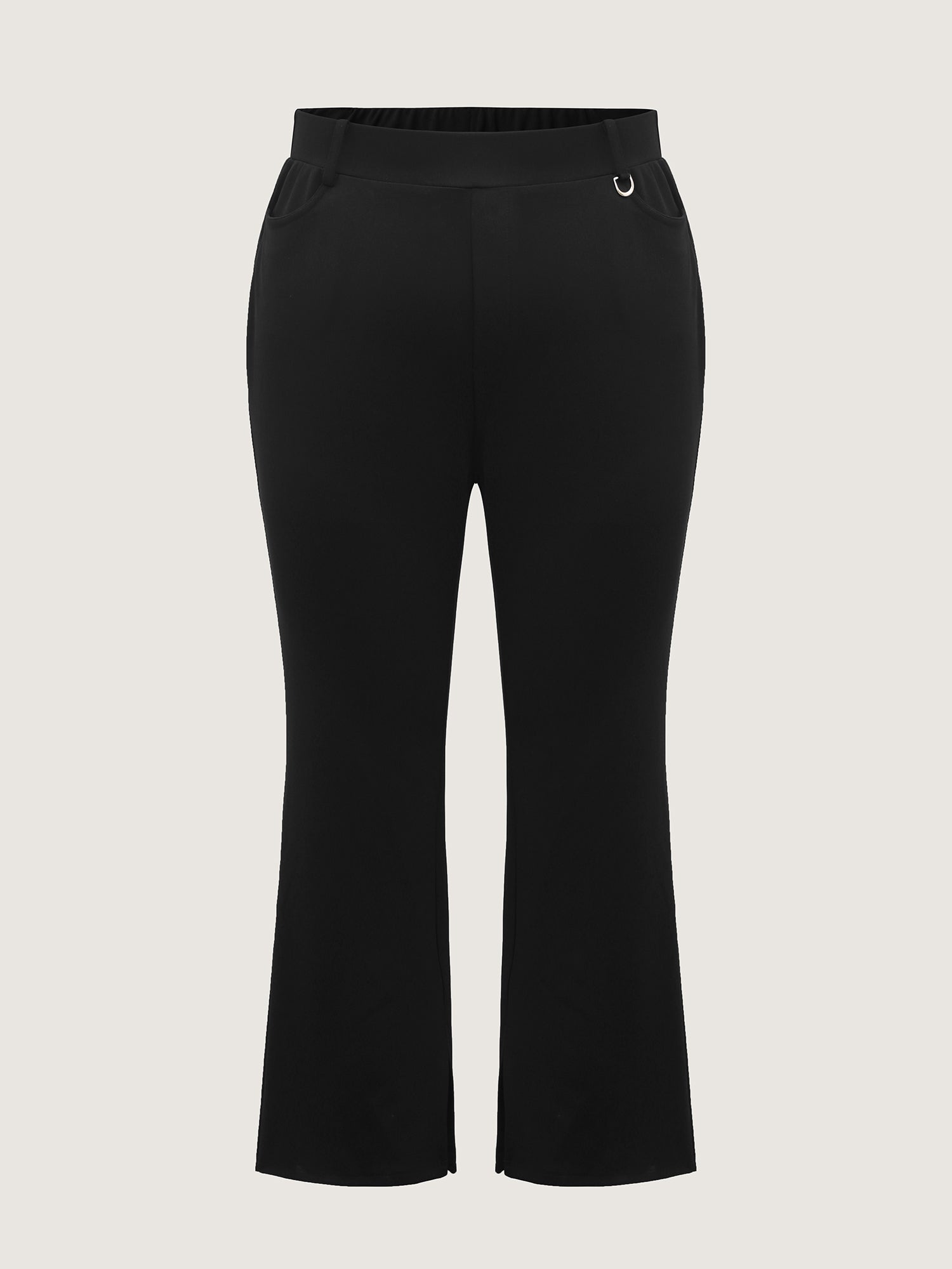 Pull-On Solid Bootcut Pants