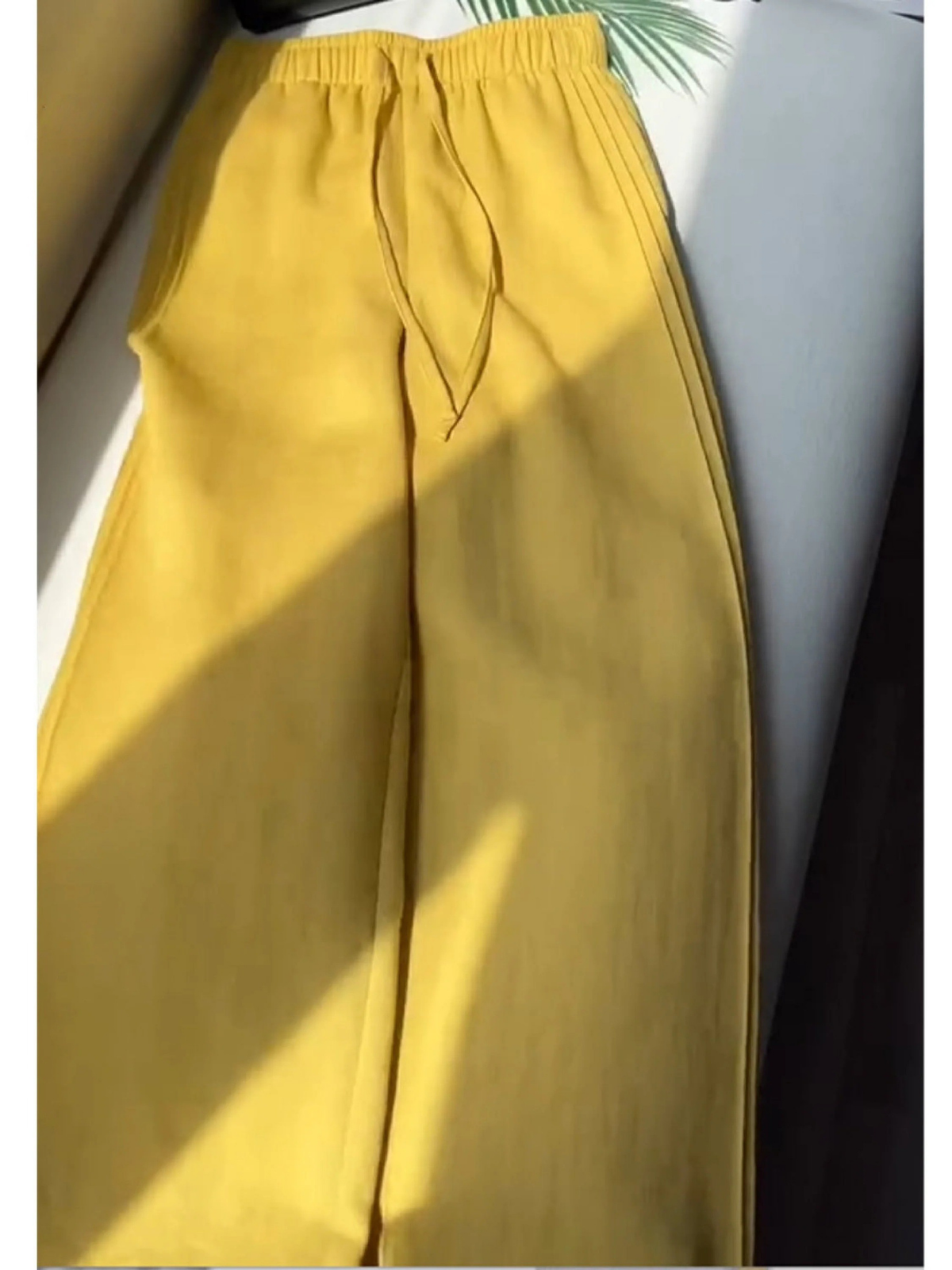 Women'sTencel and Linen Wide-leg Casual Pants