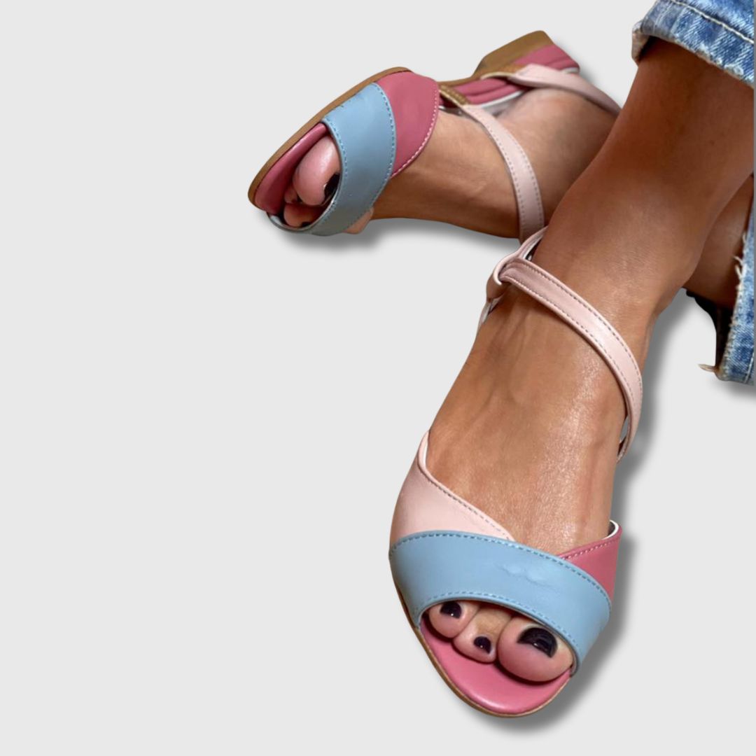 Christine™ – Colour Block Asymmetrical Sandals for Women