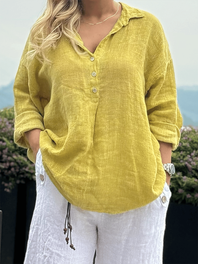 Women's Casual Loose Patchwork Shirt